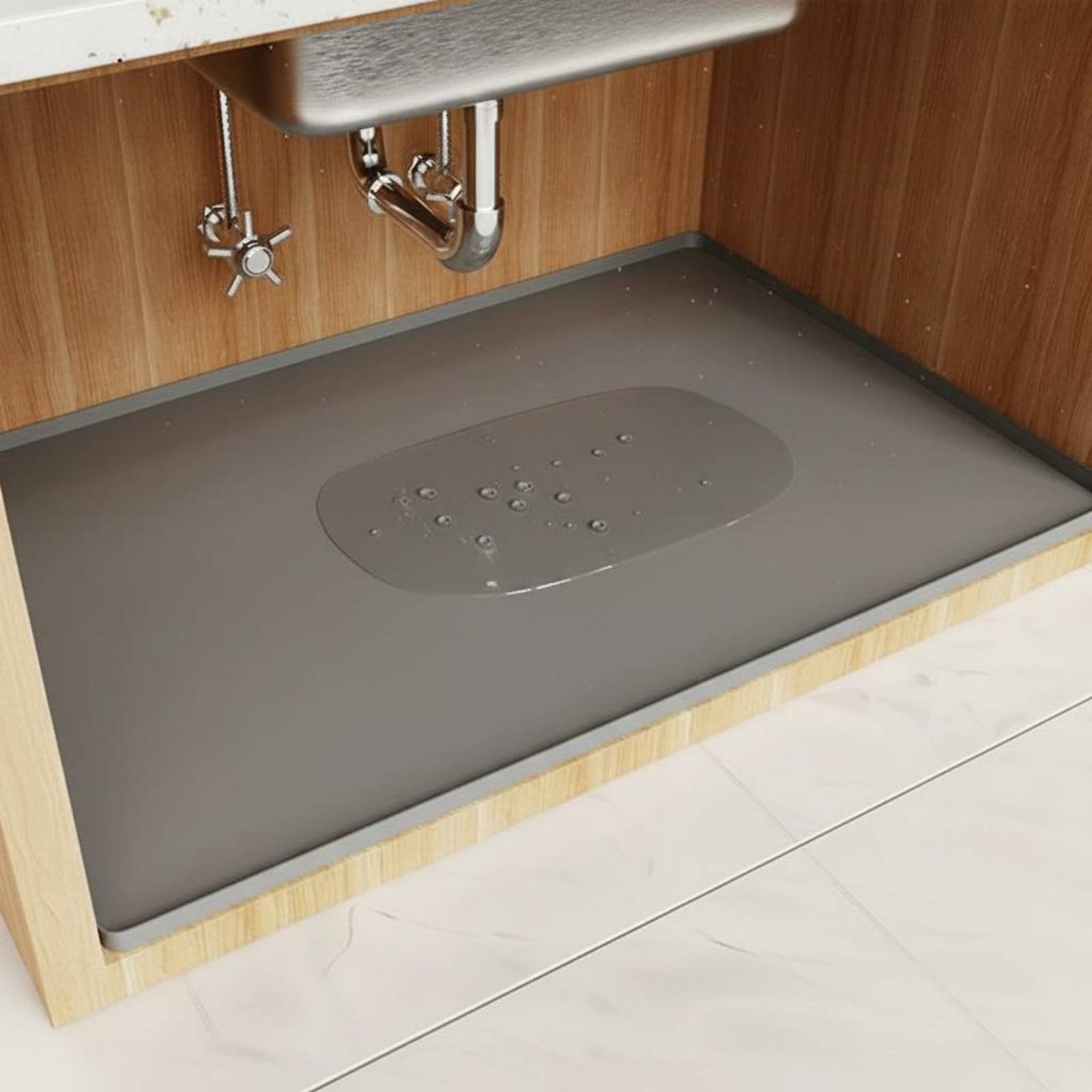 Kitchen Appliances Cabinet - Su Geçirmez Lavabo Altı Matı Kolay
